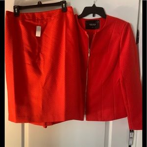 John Meyer front zip jacket with skirt set NWT 8